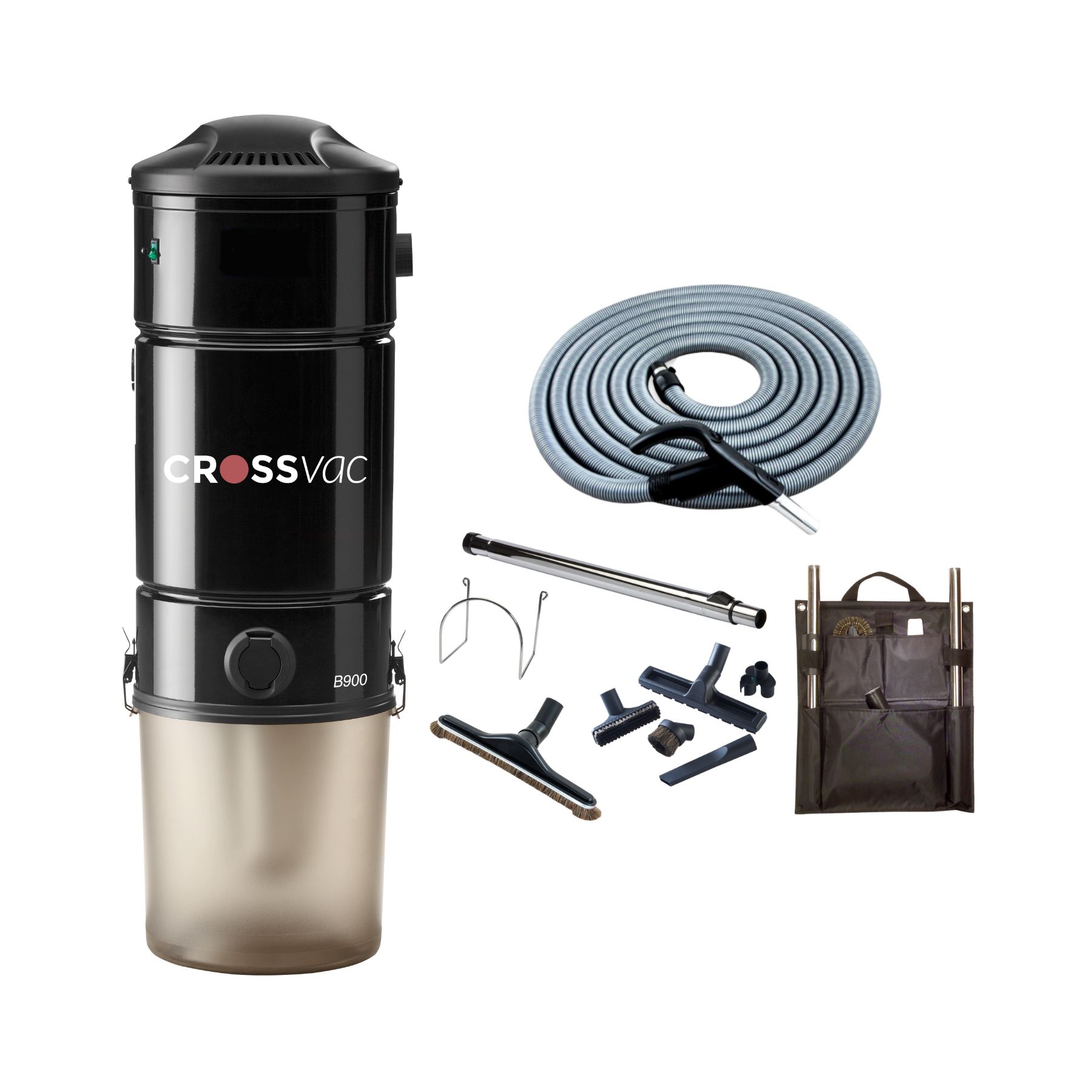 B900S Aspirapolvere Centralizzato B900 con Set di Tubi On/Off